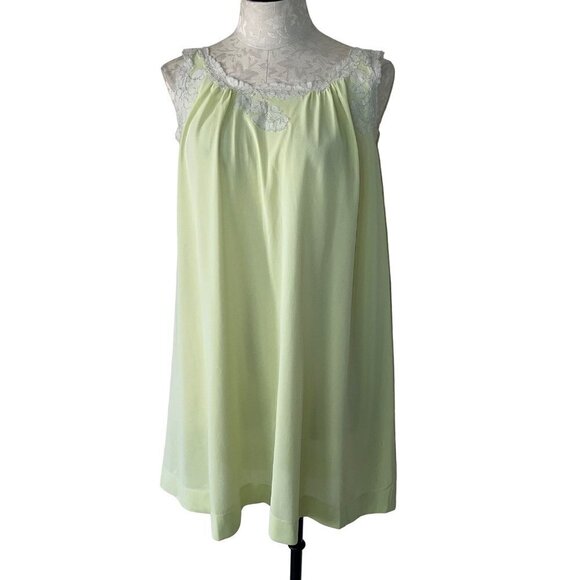 Gossard Other - Gossard Artemis Vintage Womens Nightgown Size Small Green Baby Doll Nylon